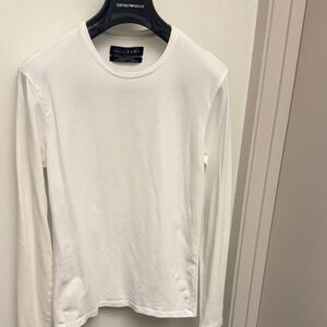 Zara White Long Sleeve Tee